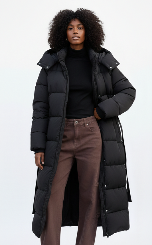 Eloise | Abrigo Acolchado Largo de Lujo