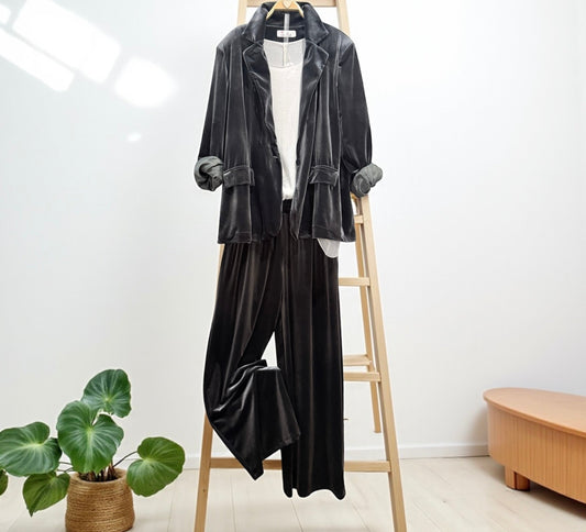 Pantalón "Giorgia" gris antracita