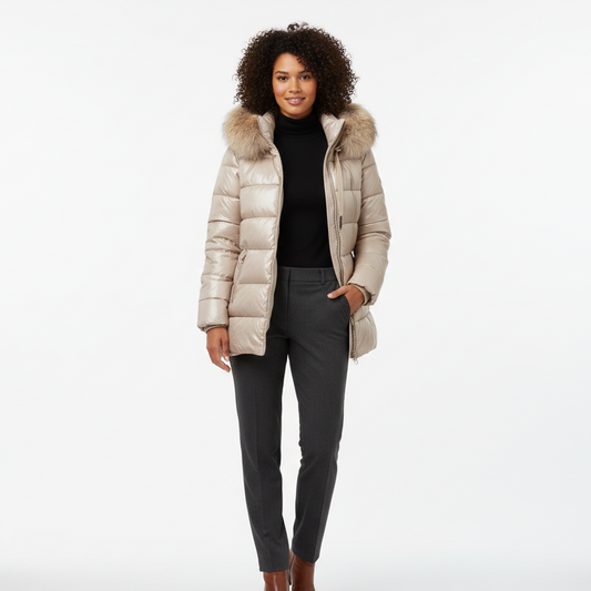 Abrigo "Nazaret" beig/nata