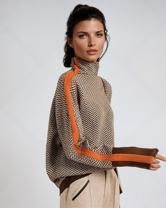 AMA | Suéter de cuello alto de diseño